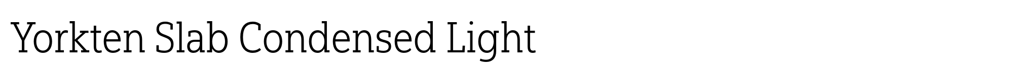 Yorkten Slab Condensed Light image